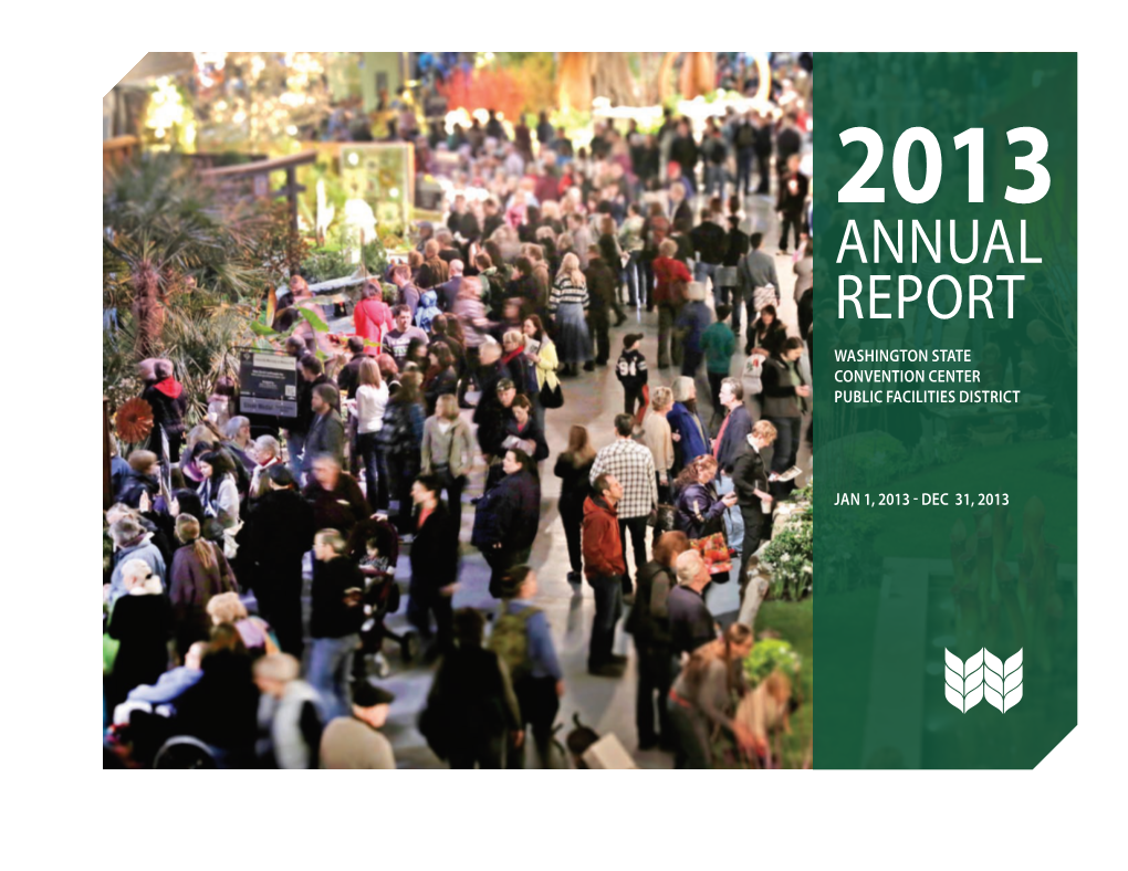 Annual Report Washington State Convention Center Public Facilities District