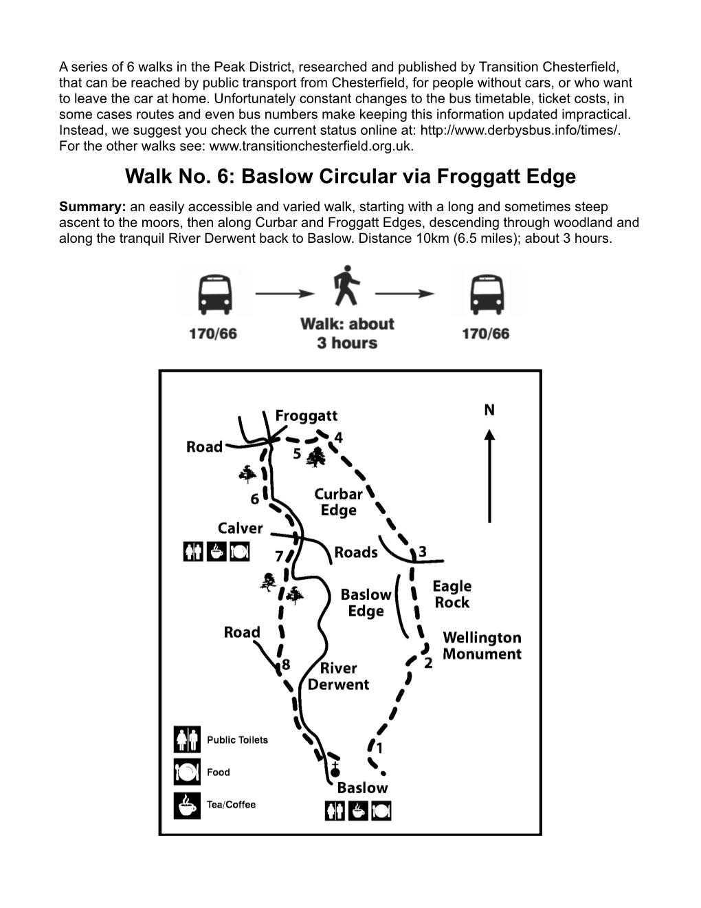 Walk No. 6: Baslow Circular Via Froggatt Edge