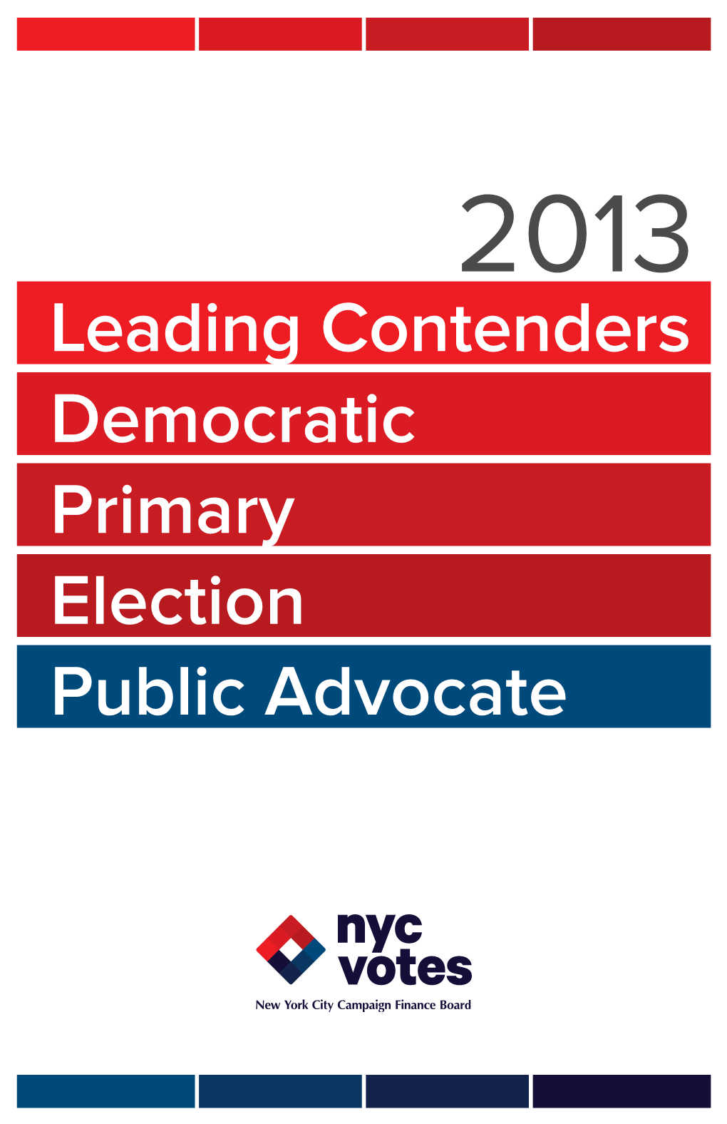 Leading Contenders Debate | Democratic Primary Election | Public Advocate 3 Candidates