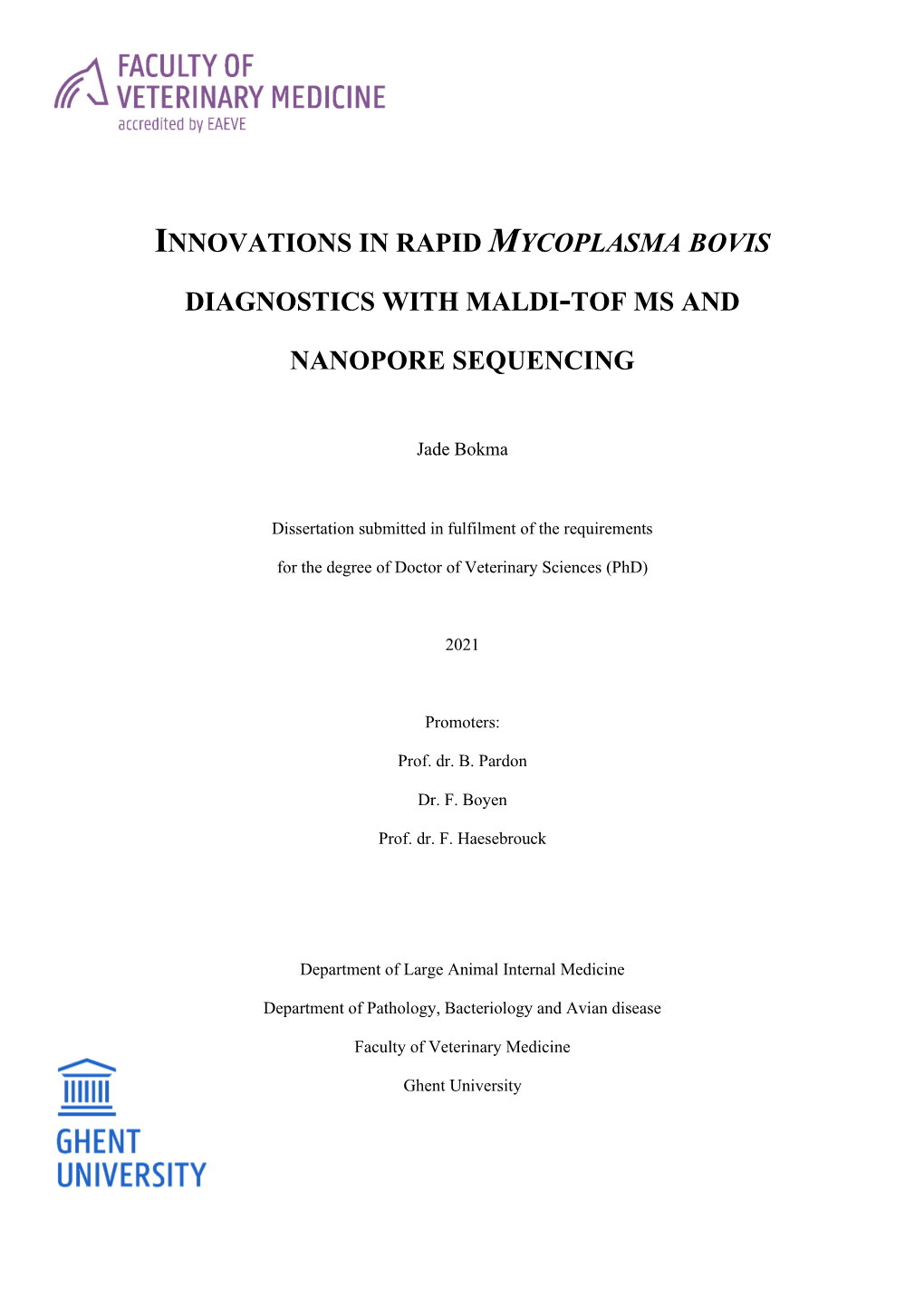 Innovations in Rapid Mycoplasma Bovis