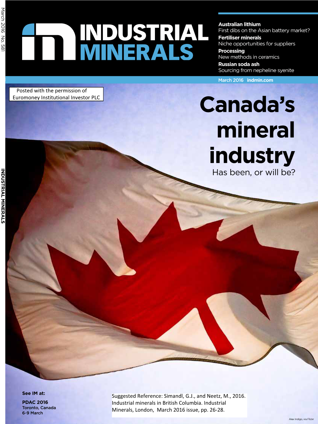 Canada's Mineral Industry