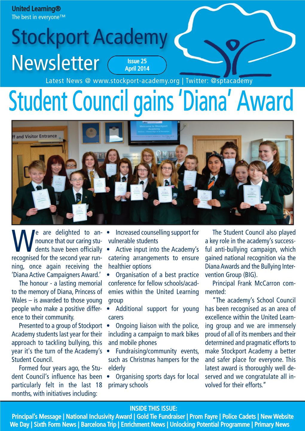 Student Council Gains 'Diana' Award
