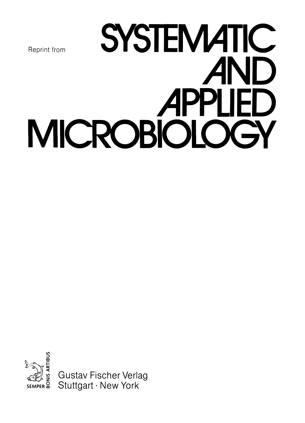 SYSTEMATIC >4ND /1PPUED MICROBIOLOGY