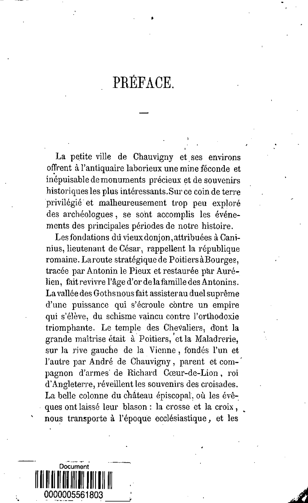 Histoire Des Chateaux De Chauvigny
