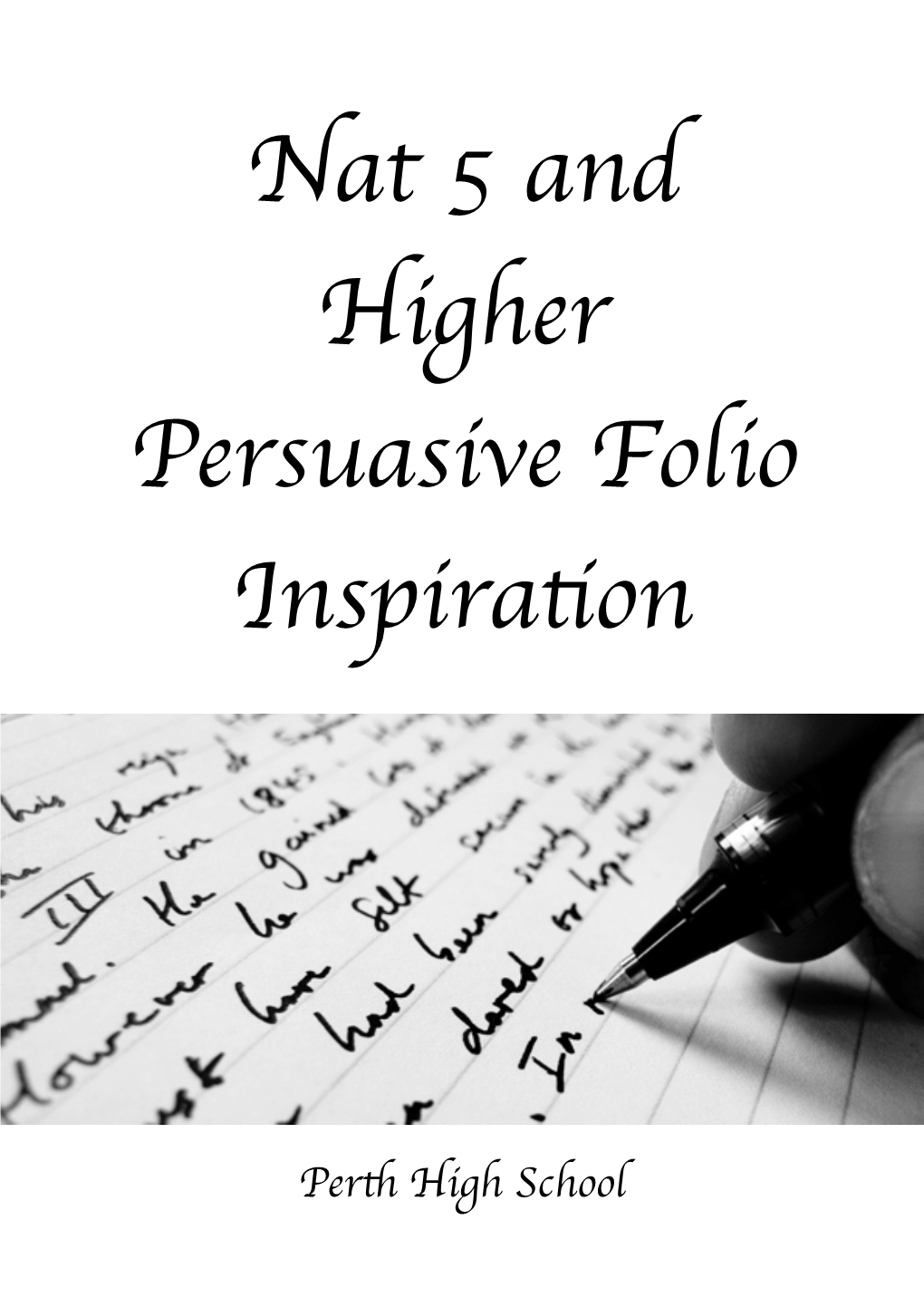 Persuasive Folio Examples FINAL