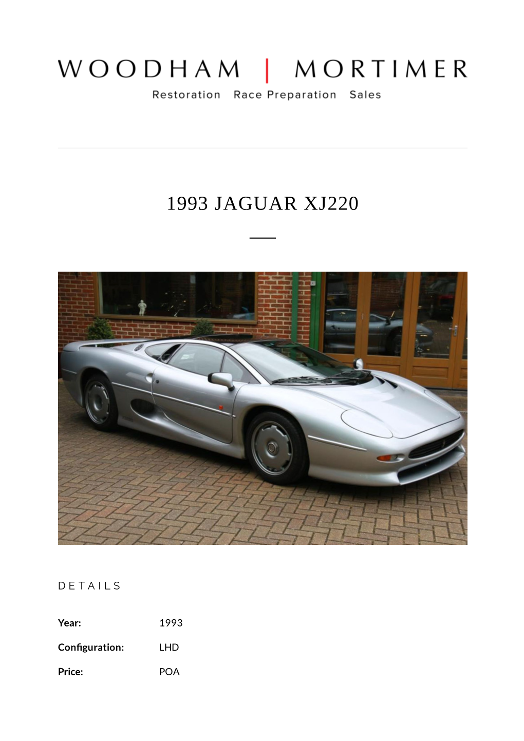 1993 Jaguar Xj220