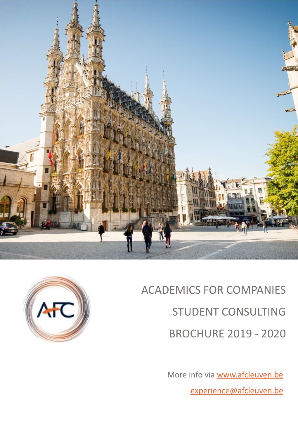 Academics for Companies Student Consulting Brochure 2019 - 2020