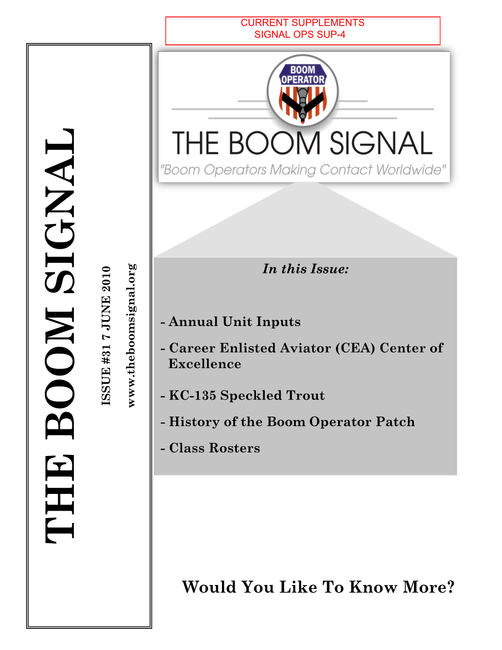 2010 Boom Signal OS-4 Incorp