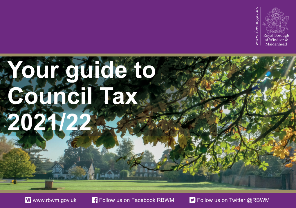 Your Guide to Council Tax 2021/22