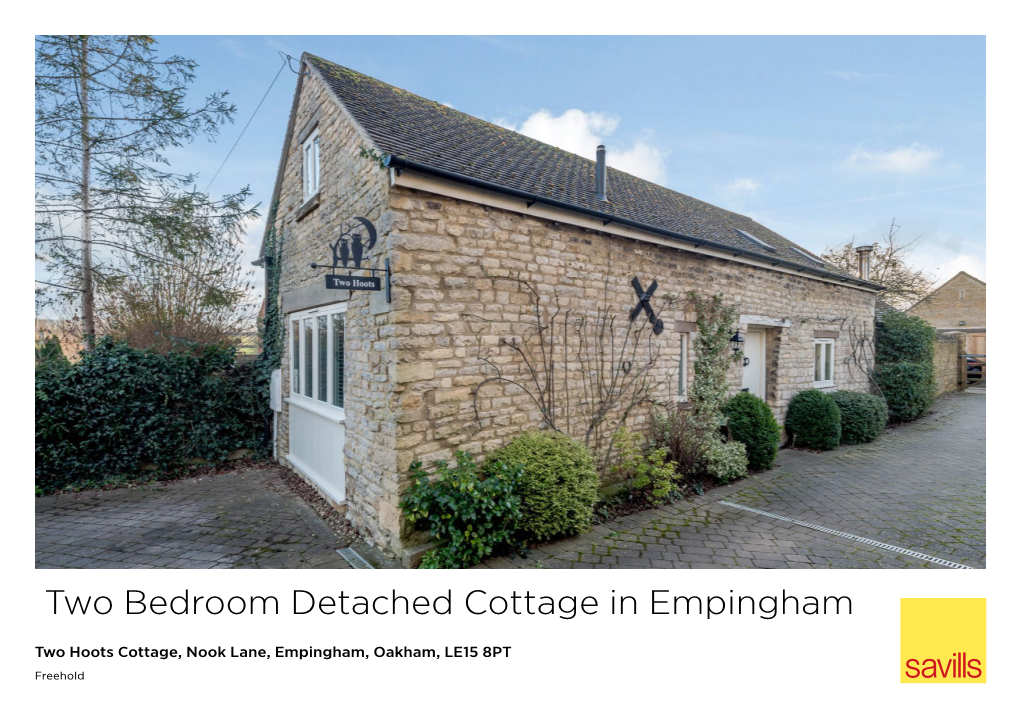 Two Bedroom Detached Cottage in Empingham