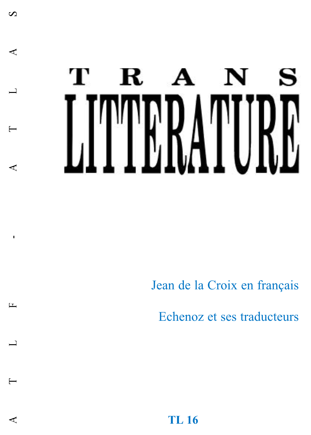 Translittérature N°16