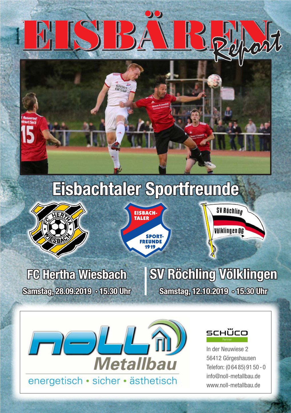 Eisbachtal, Stadionzeitung Ausgabe 3.Indd