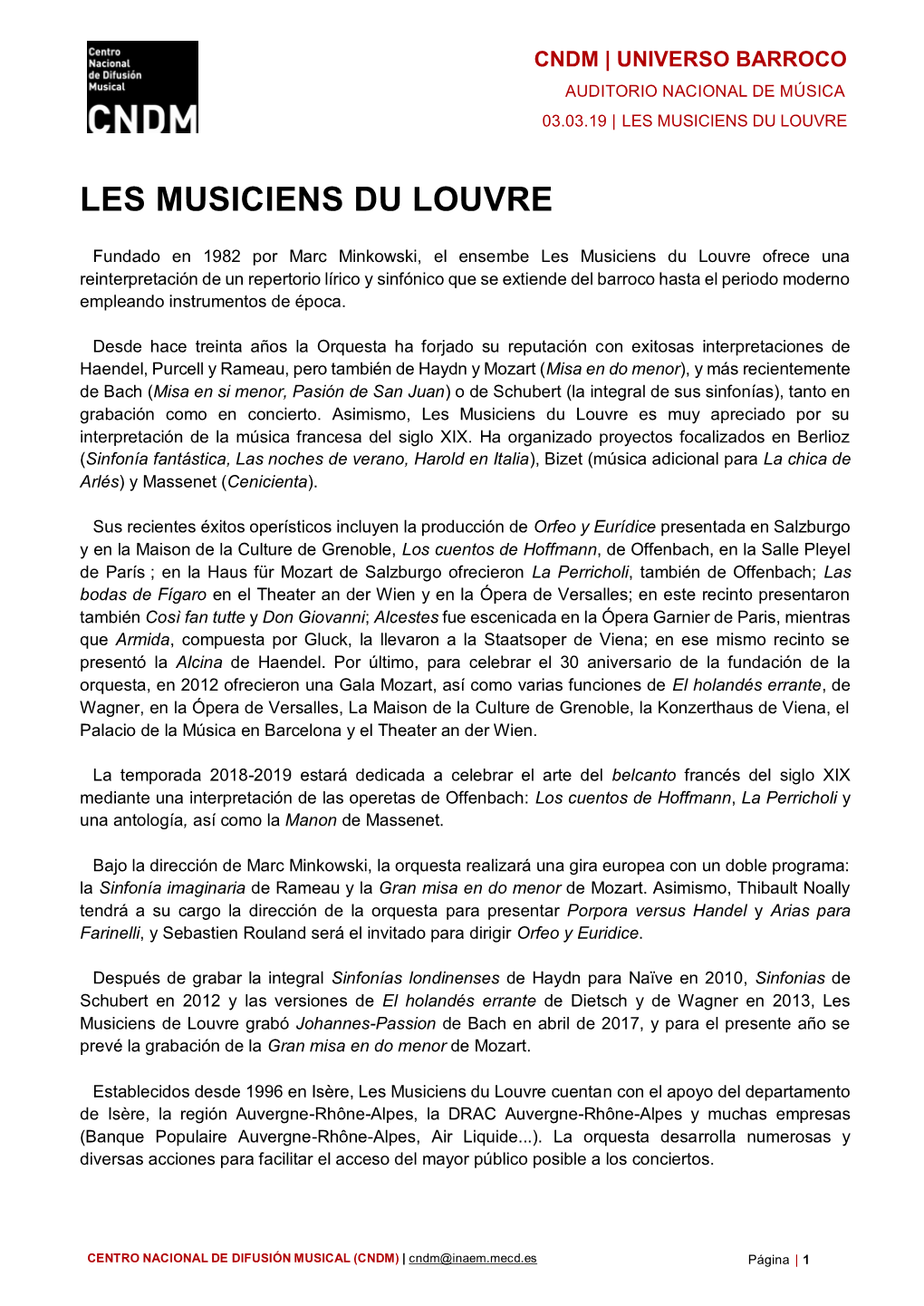 Les Musiciens Du Louvre