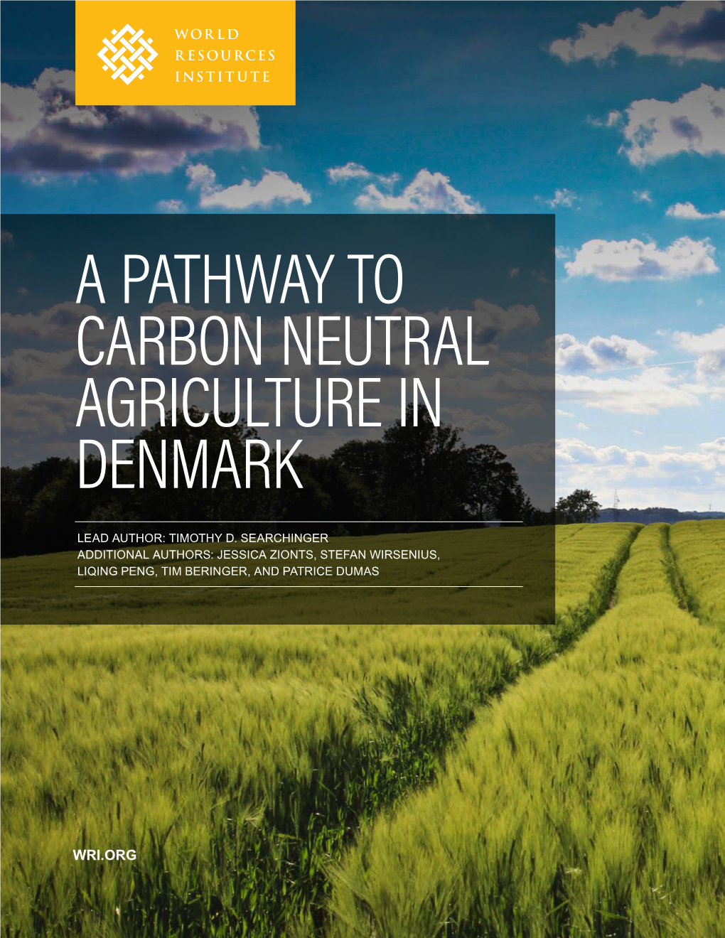 A Pathway to Carbon Neutral Agriculture in Denmark