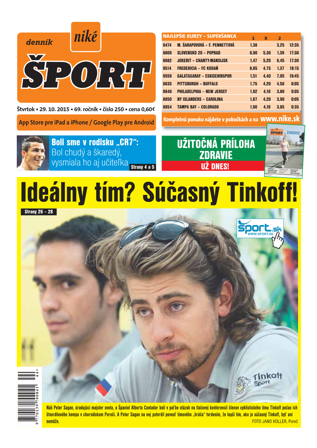 Ideálny Tím? Súčasný Tinkoff! Strany 26 – 28