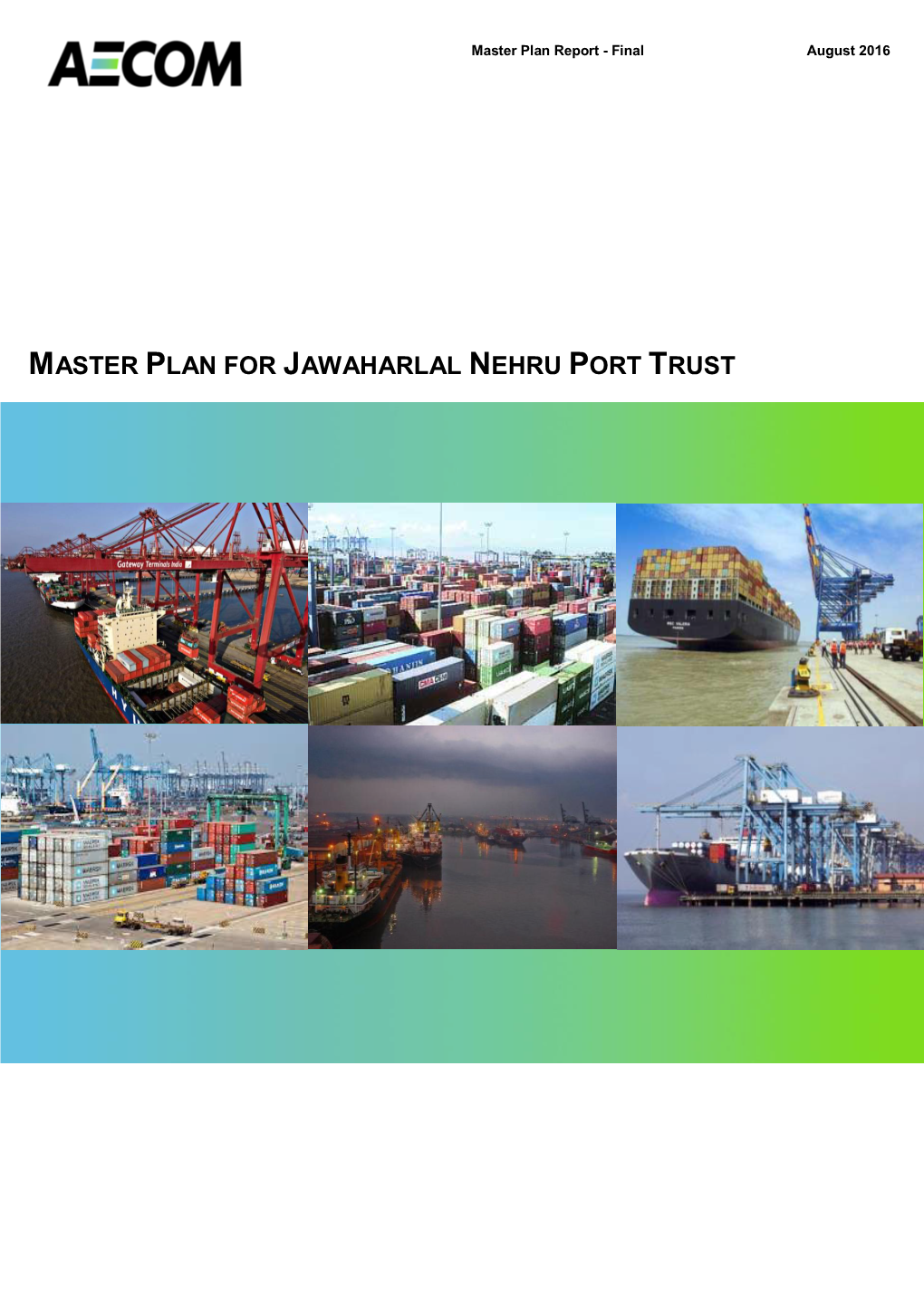 Master Plan for Jawaharlal Nehru Port Trust