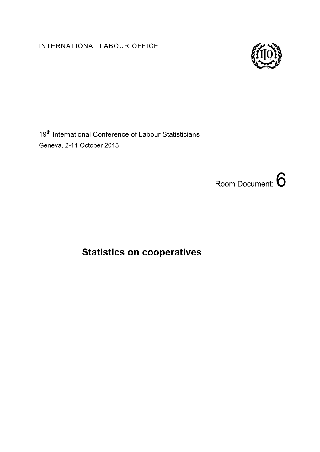 Statistics on Cooperatives