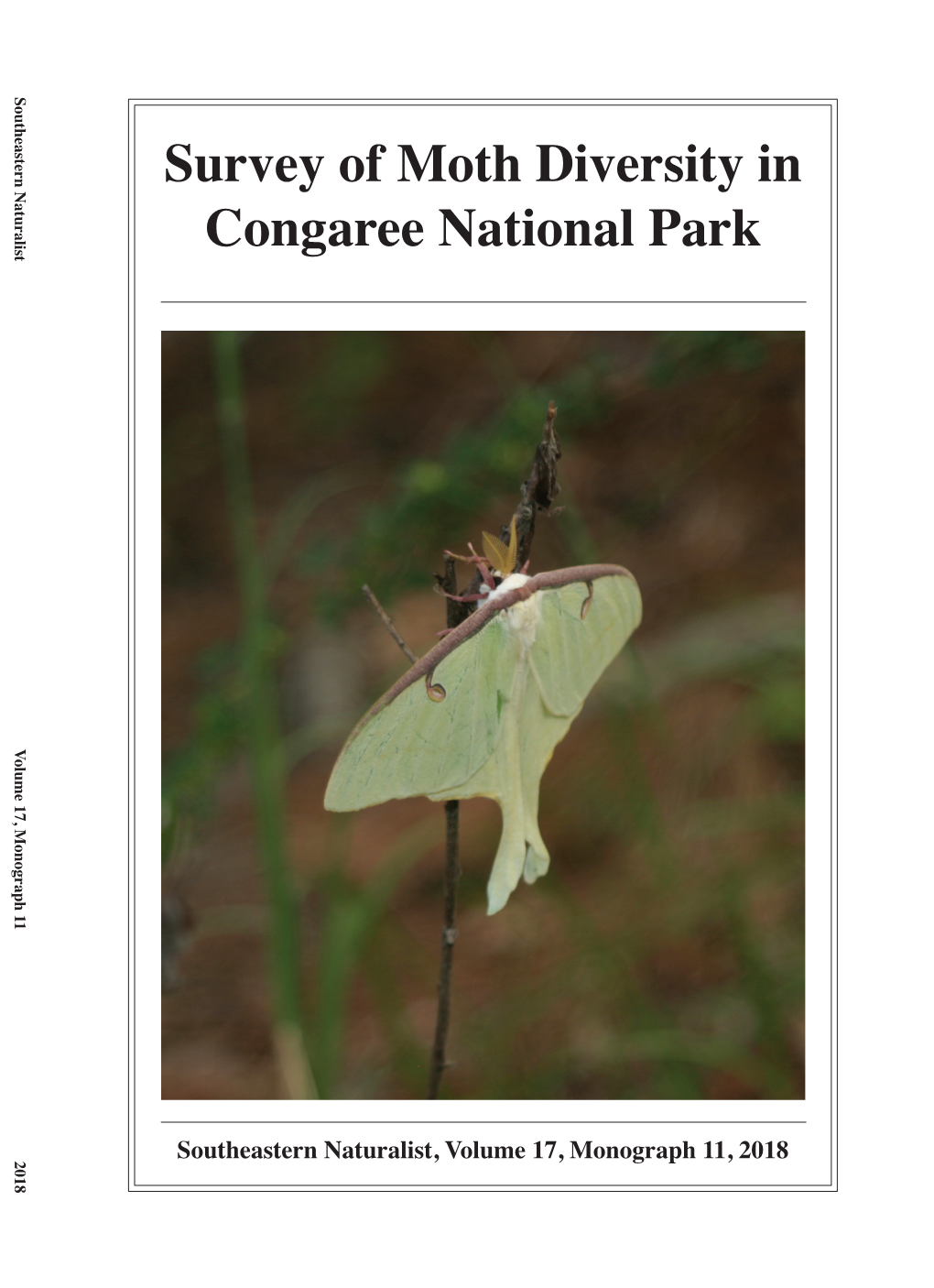 Survey of Moth Diversity in Congaree National Park