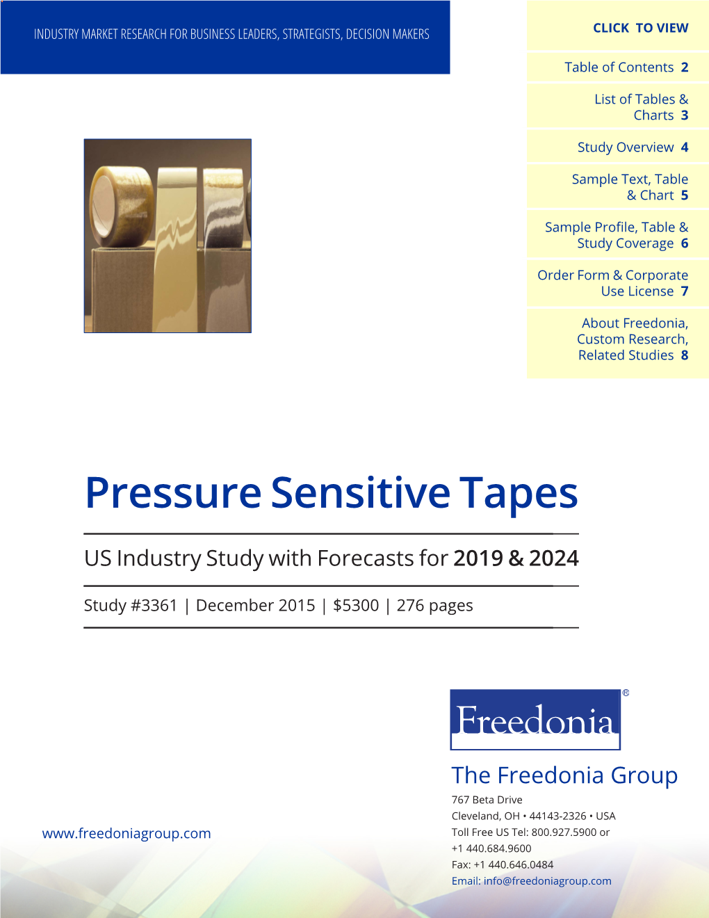 Pressure Sensitive Tapes