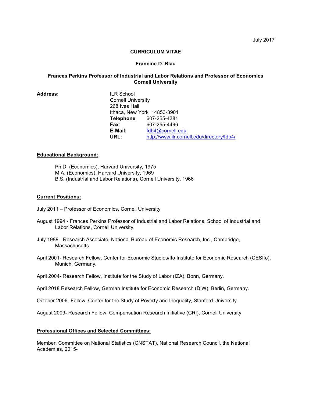 October 1997 – June 2001 - Research Associate, Canadian International Labour Network (CILN)