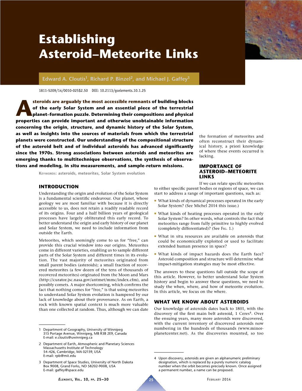 Establishing Asteroid–Meteorite Links