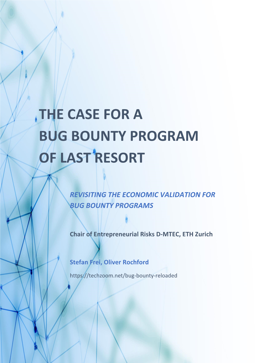 Whitepaper Bug Bounty Program of Last Resort