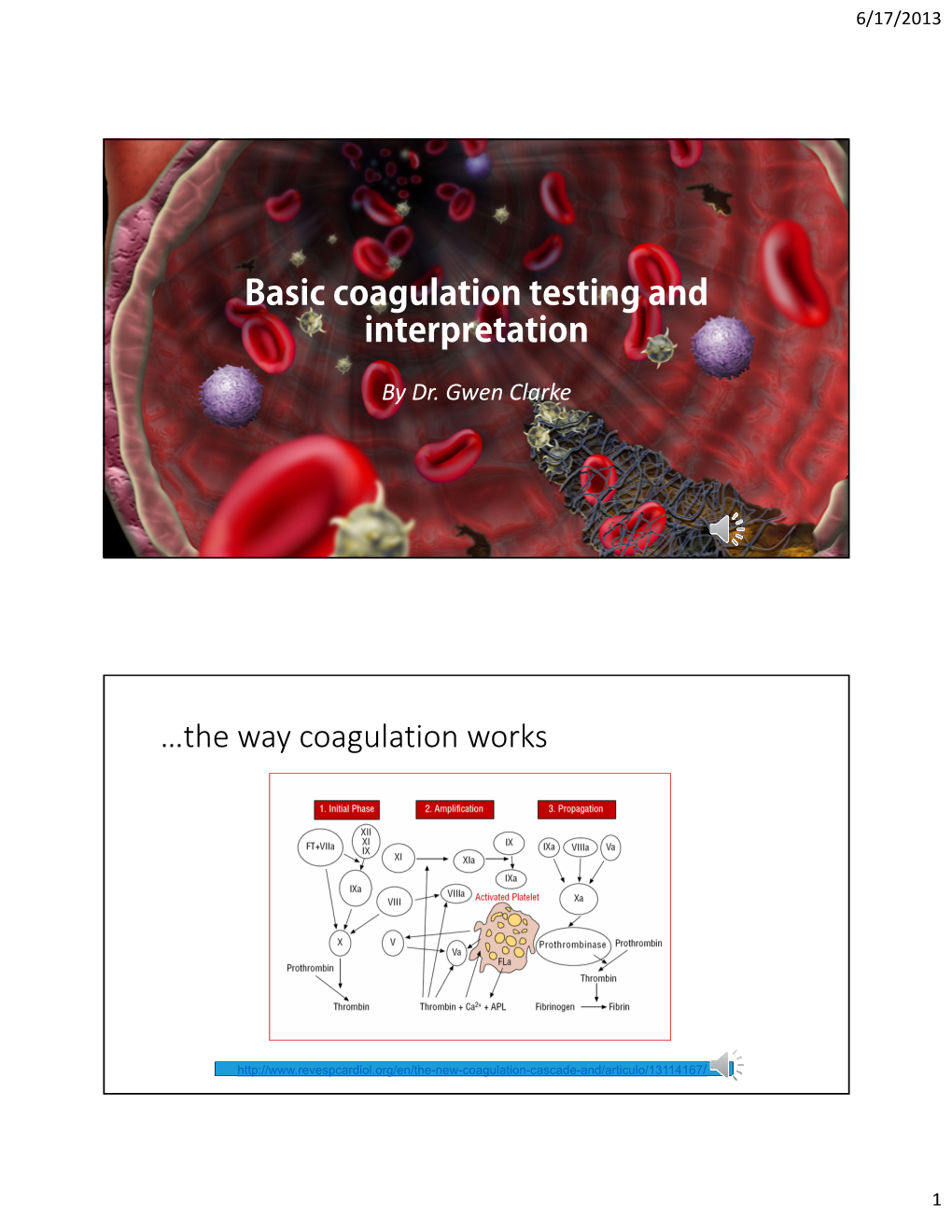 Basic Coagulation Testing and Interpretation