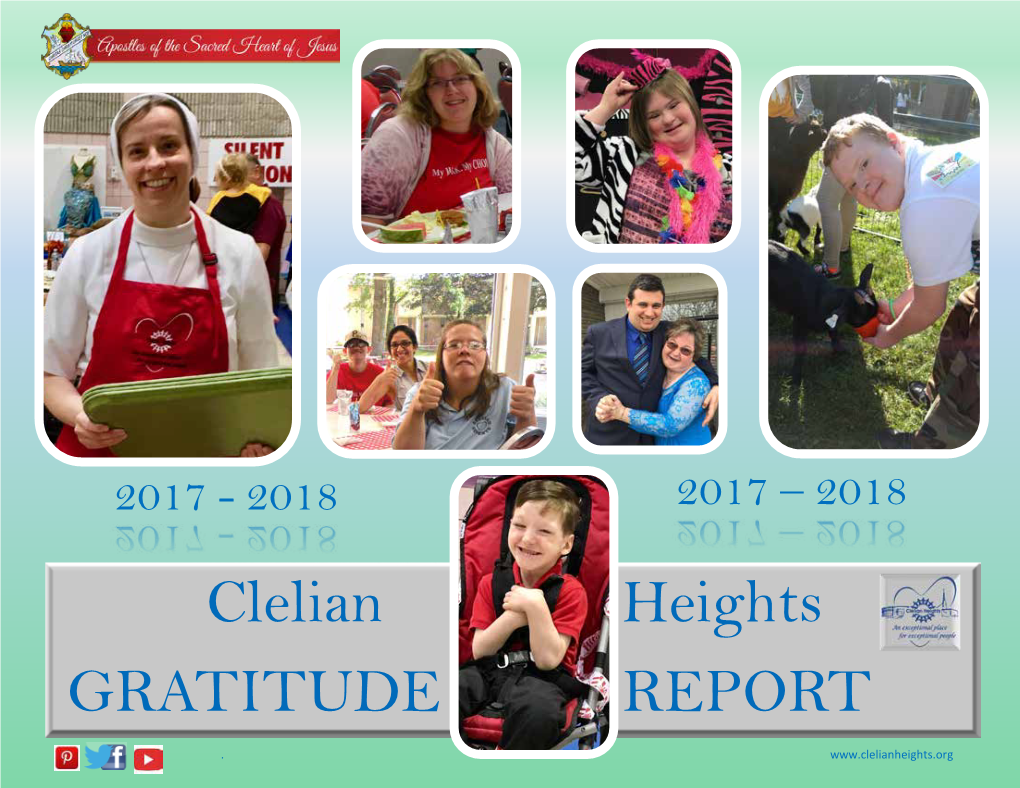 Clelian Heights GRATITUDE REPORT