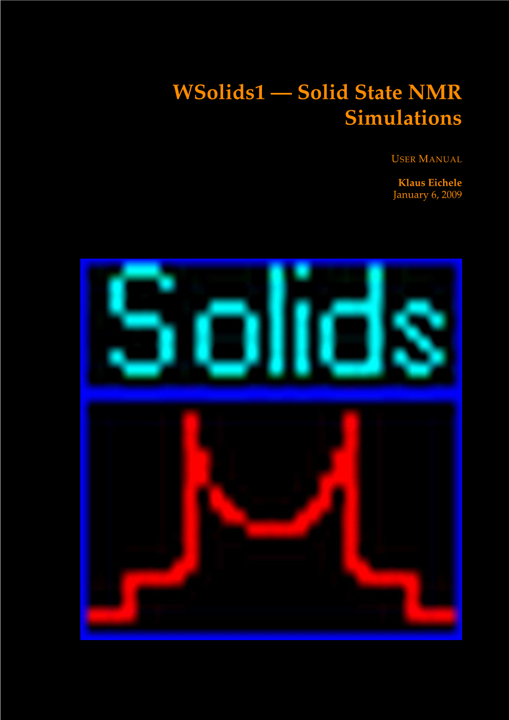 Wsolids1 — Solid State NMR Simulations