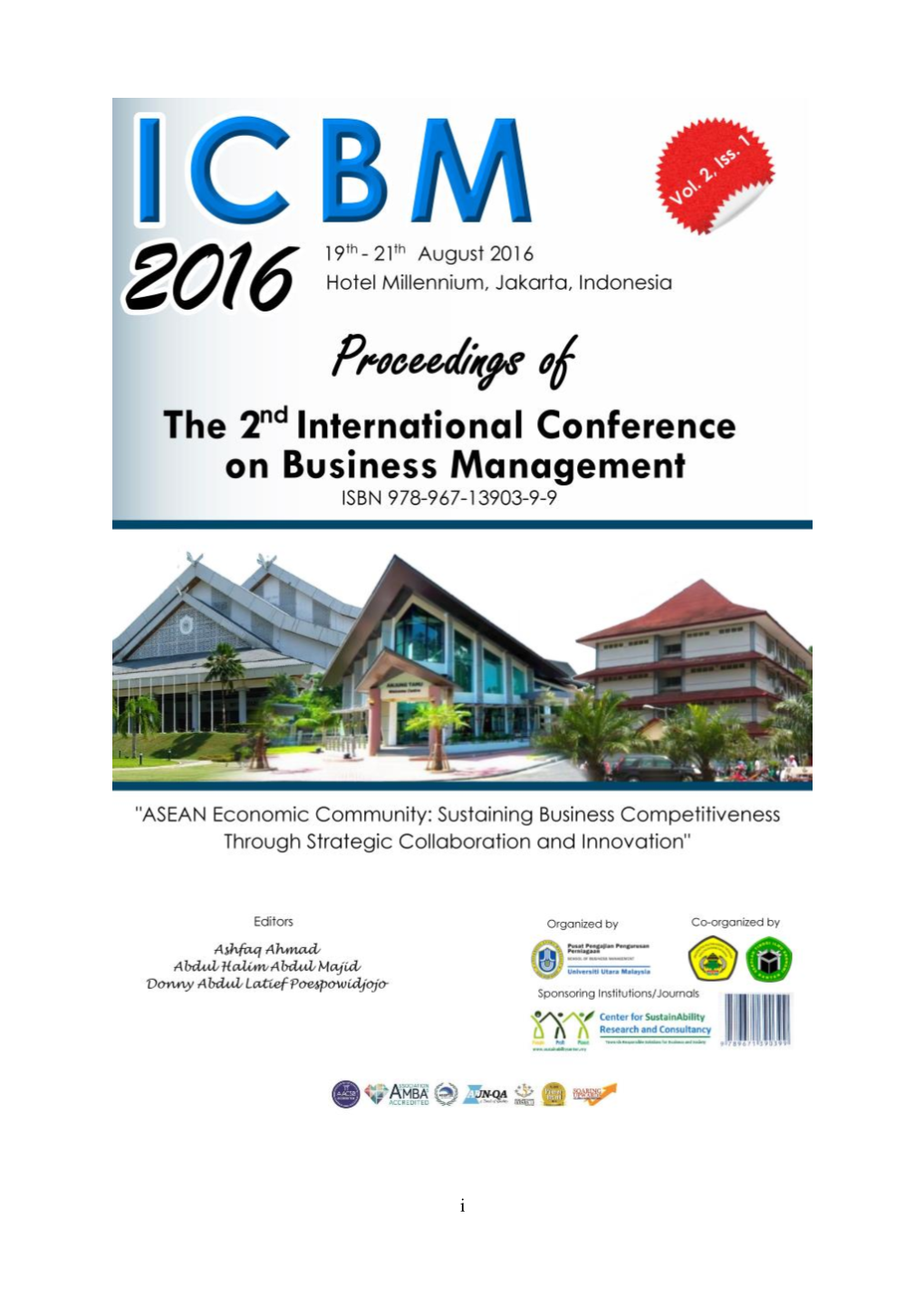 Proceedings of the 2Nd ICBM 2016 Volume (2) Issue (1)-Pages-1