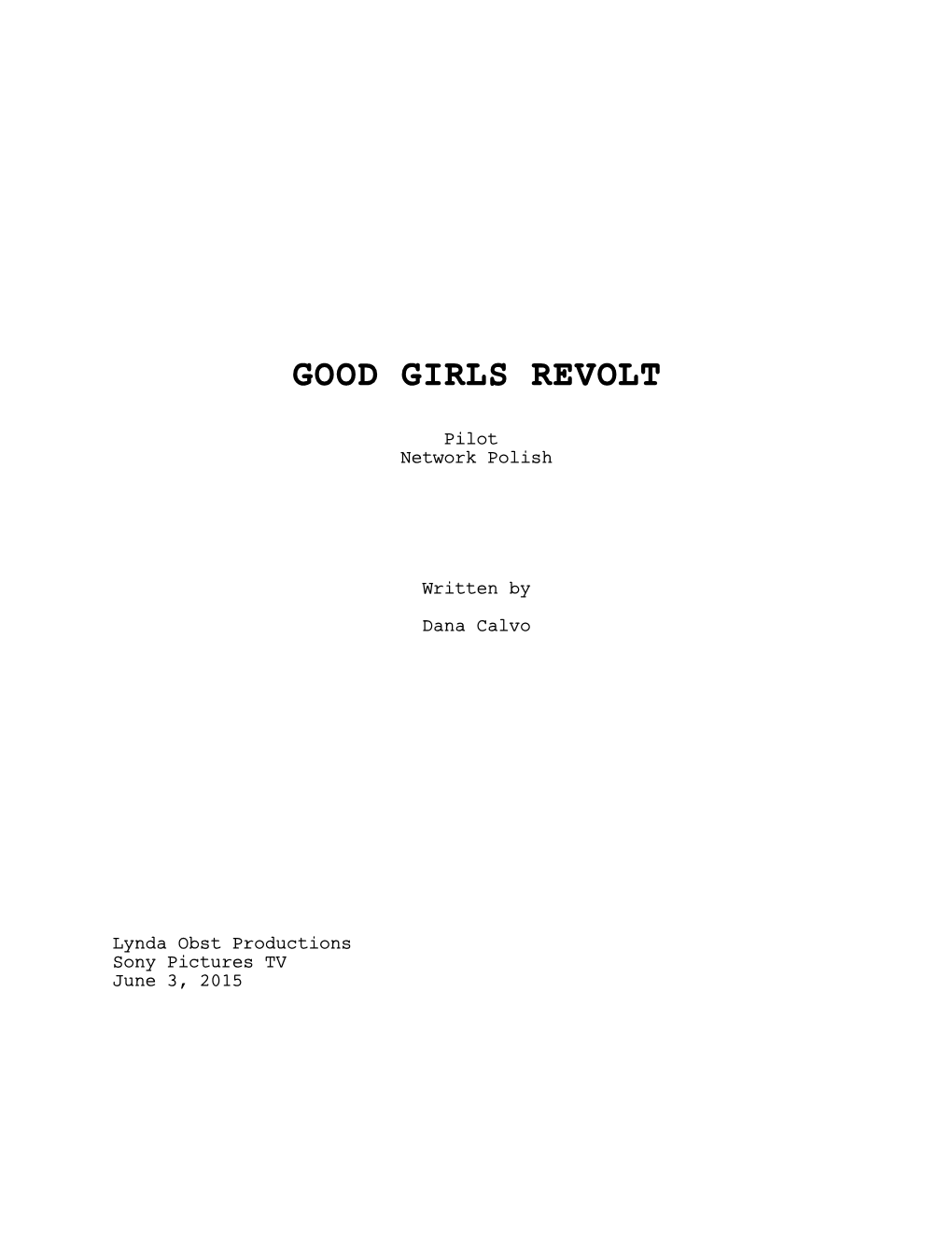 Good Girls Revolt