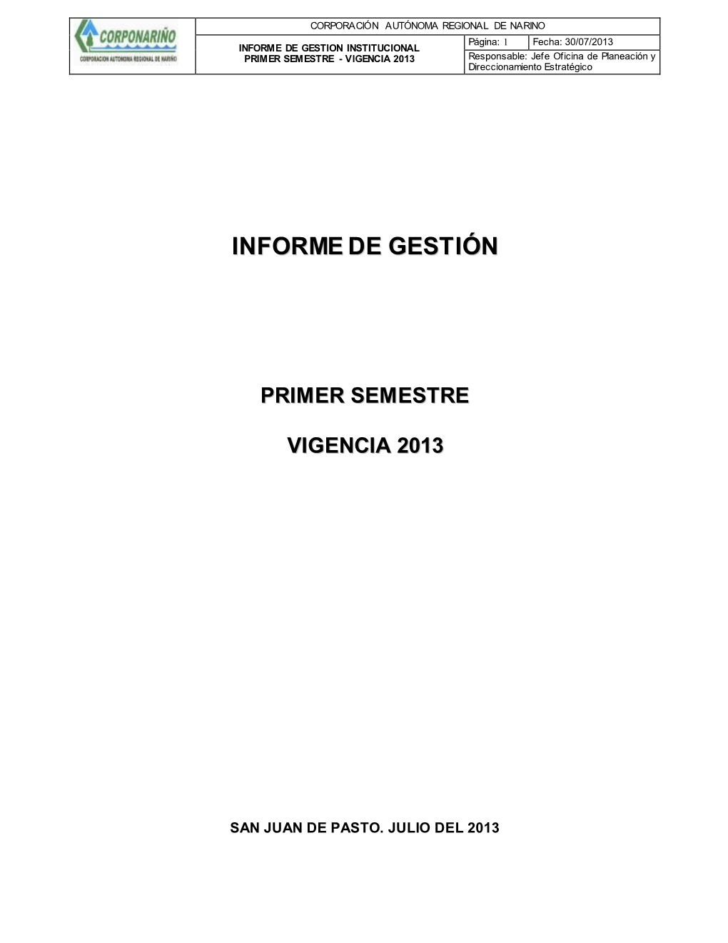 Informe De Gestión