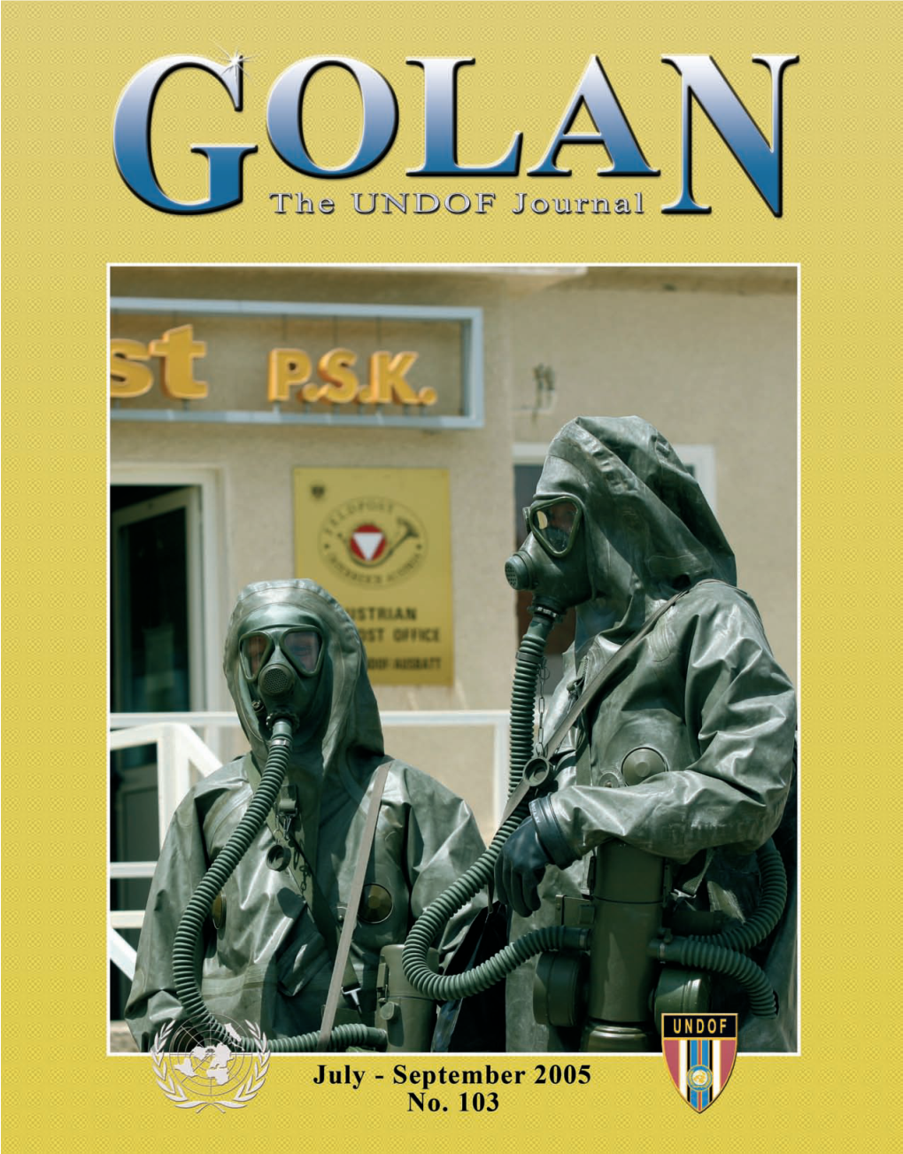 Golan Journal 103, April