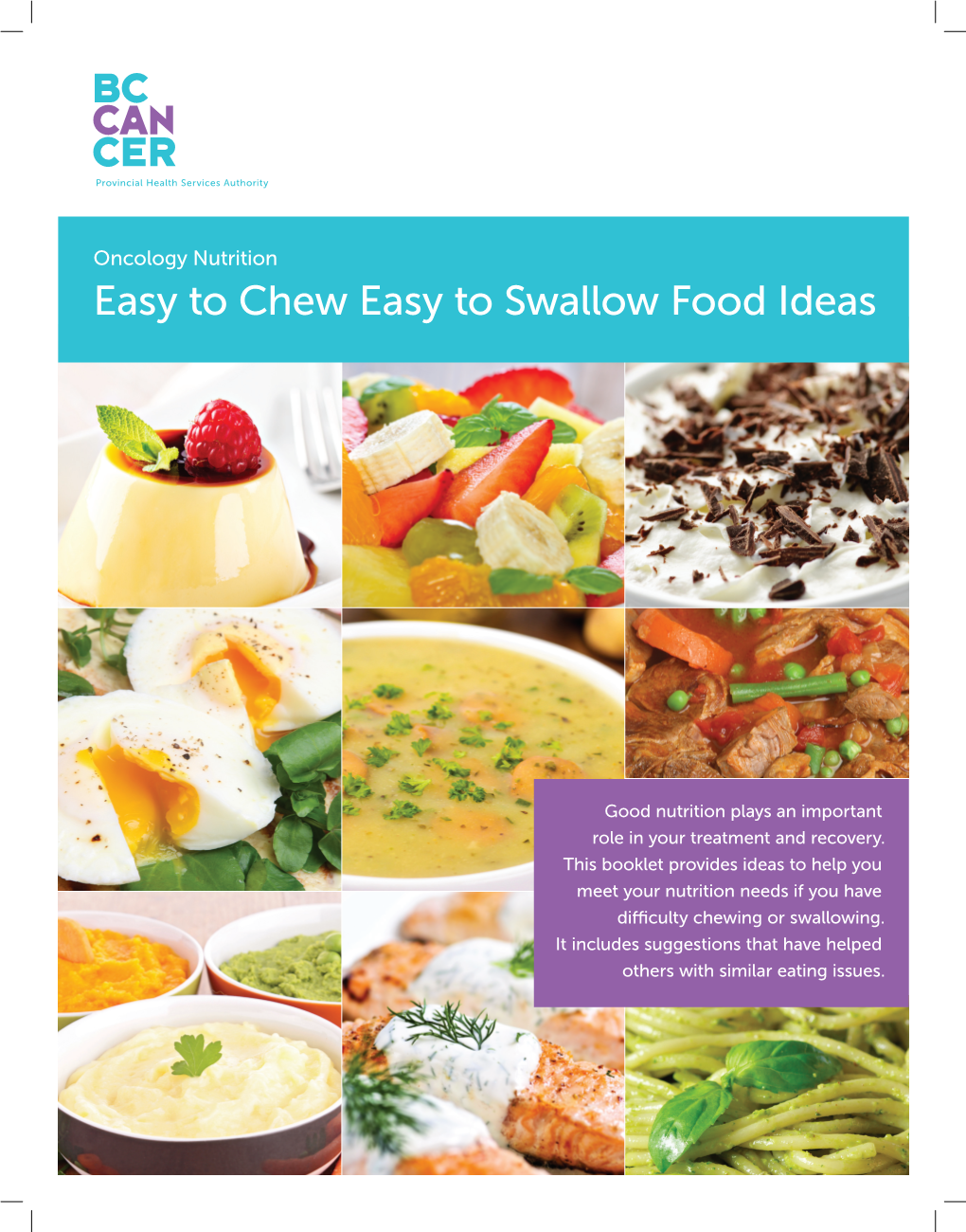 Easy to Chew Easy to Swallow Food Ideas