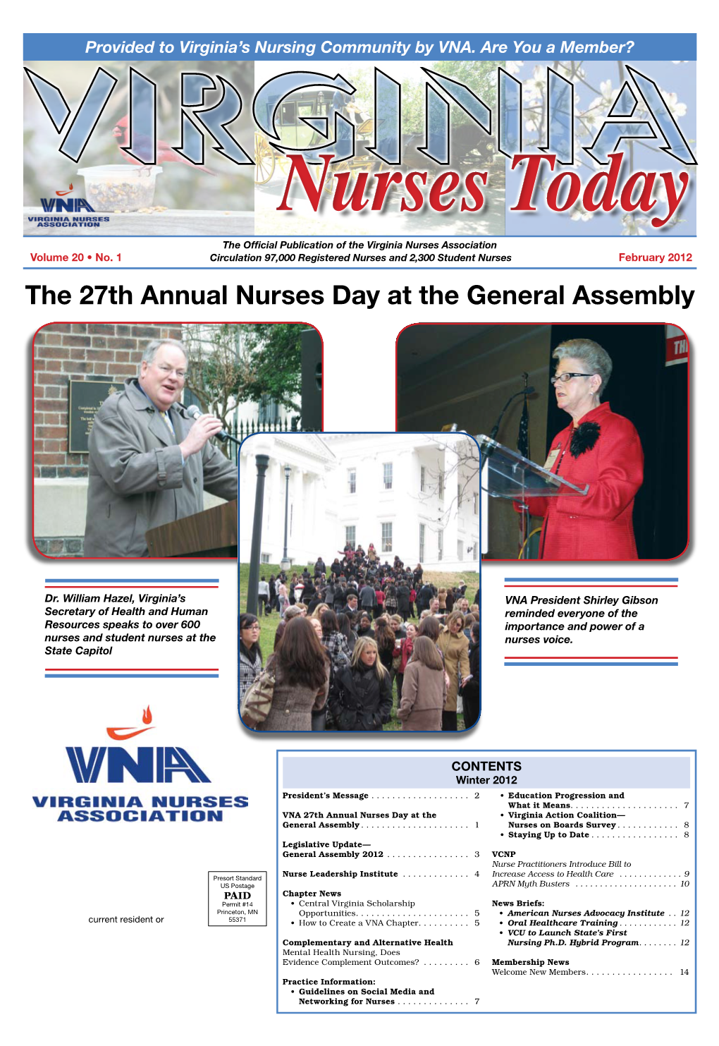 The 27Th Annual Nurses Day at the General Assembly