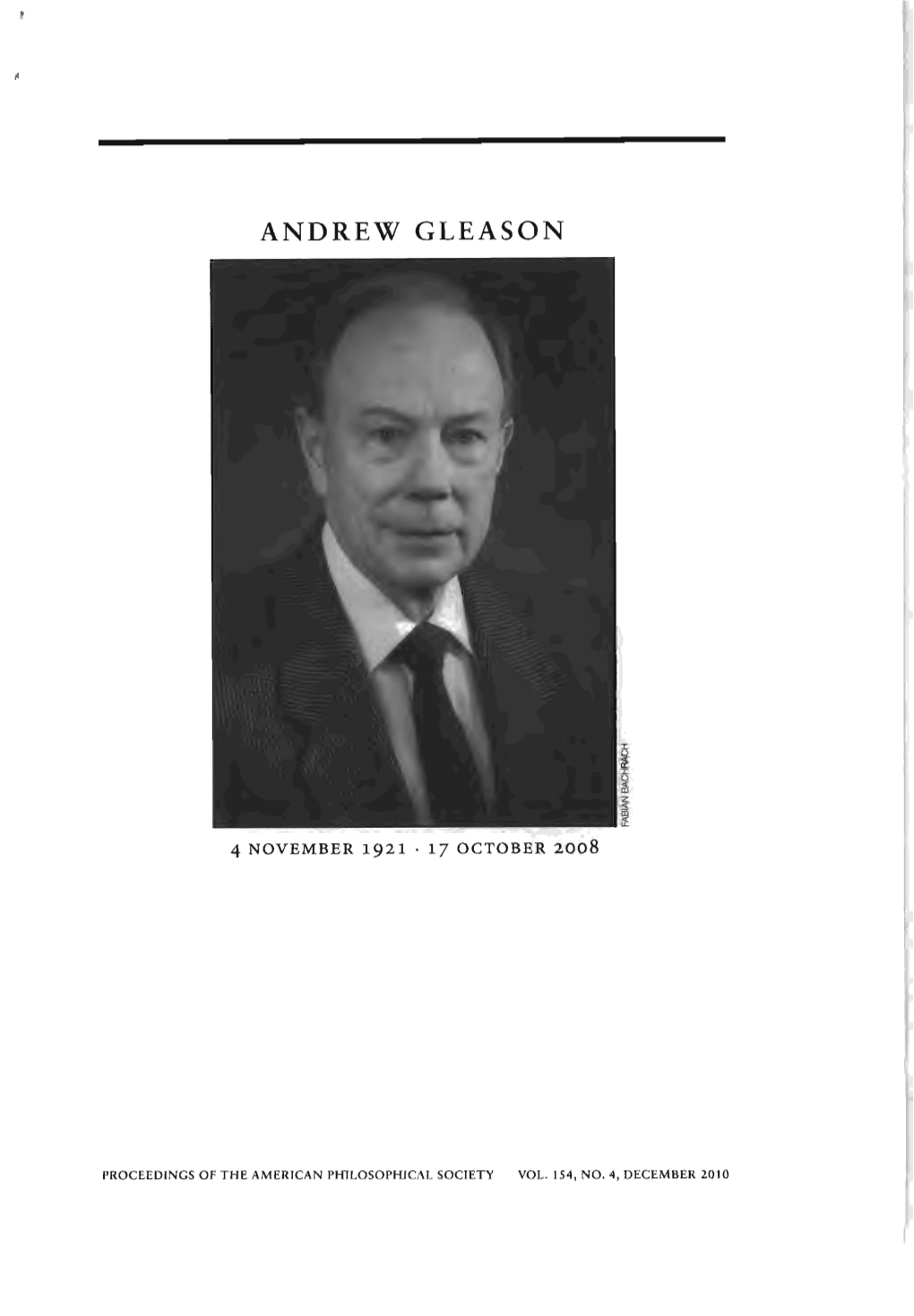 Andrew Gleason