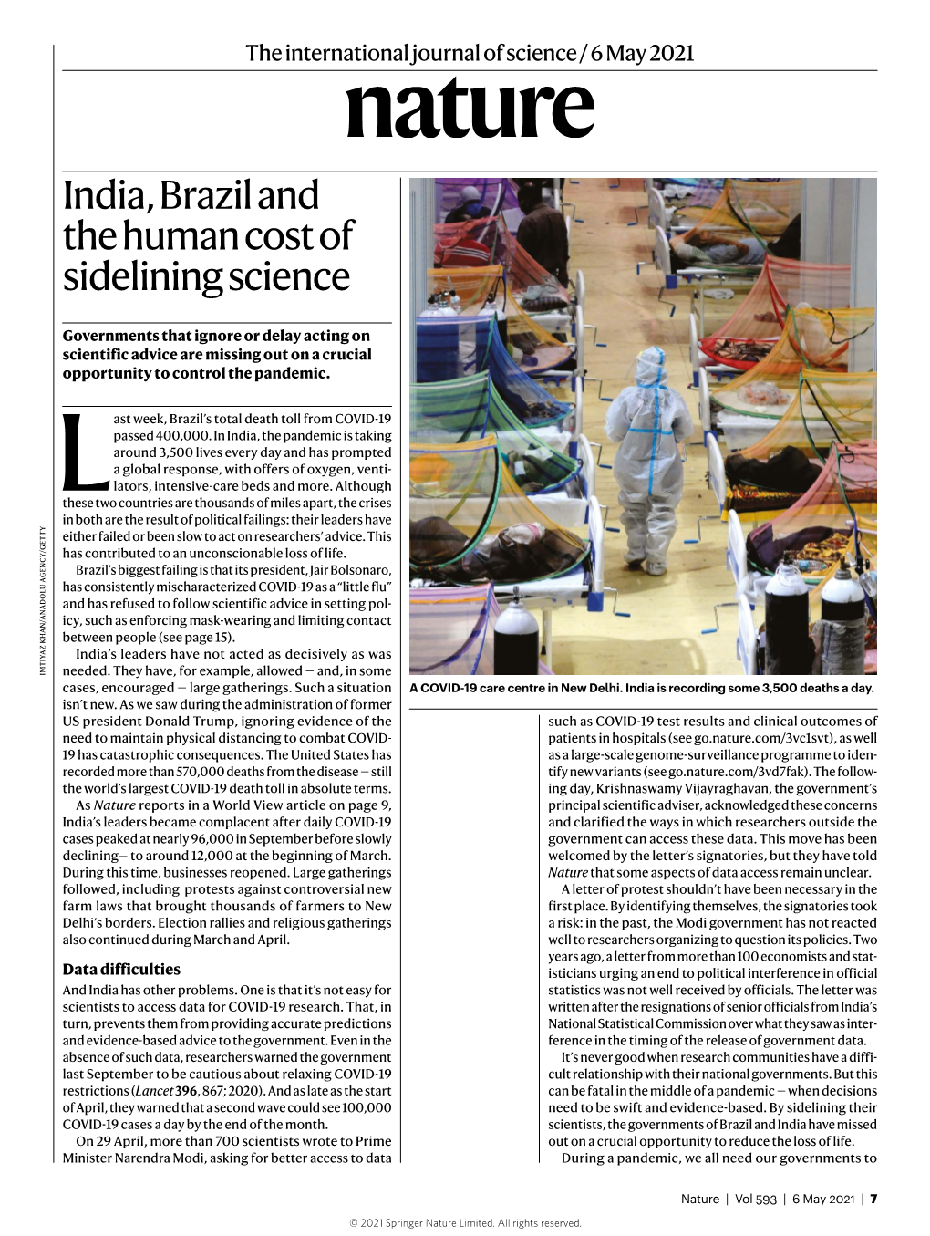 India, Brazil and the Human Cost of Sidelining Science