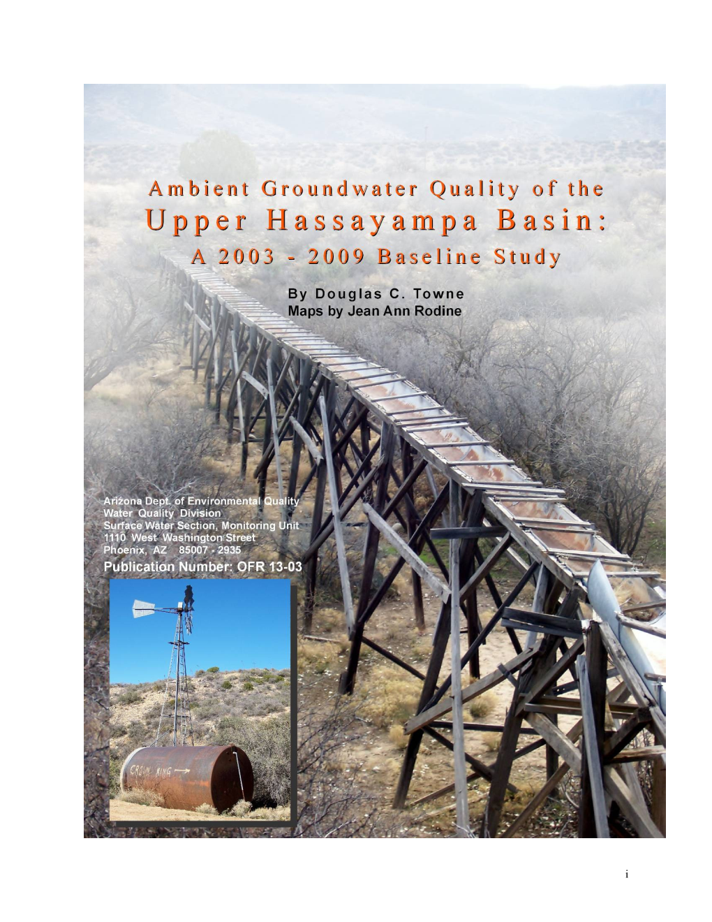 Ambient Groundwater Quality of the Upper Hassayampa Basin: a 2003-2009 Baseline Study