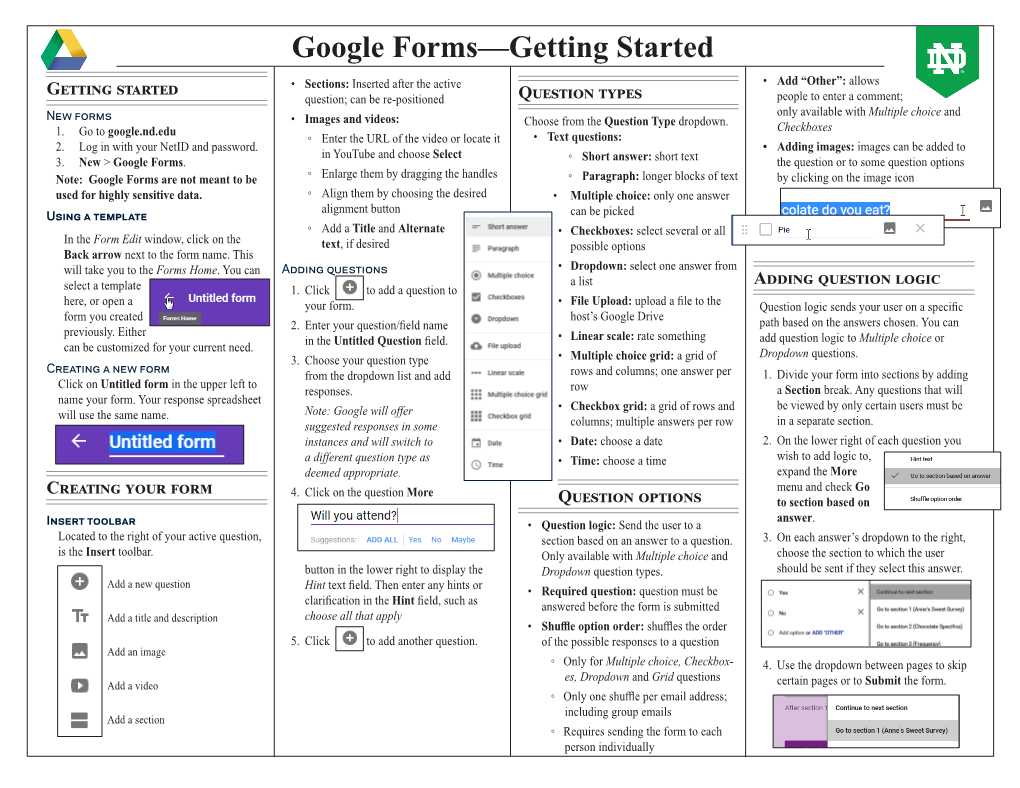 Google Forms—Getting Started