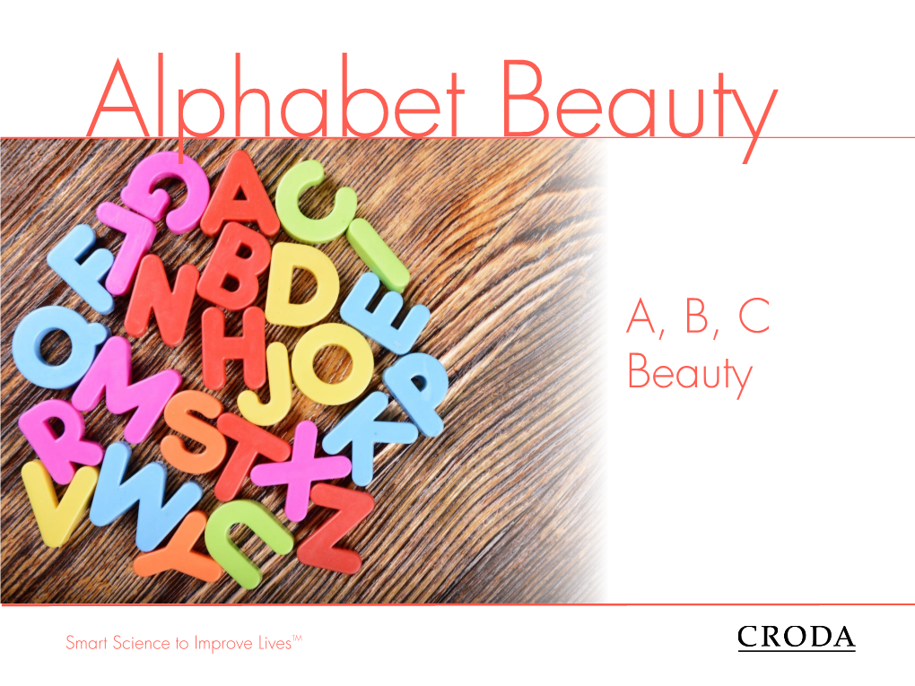Alphabet Beauty Trend Presentation