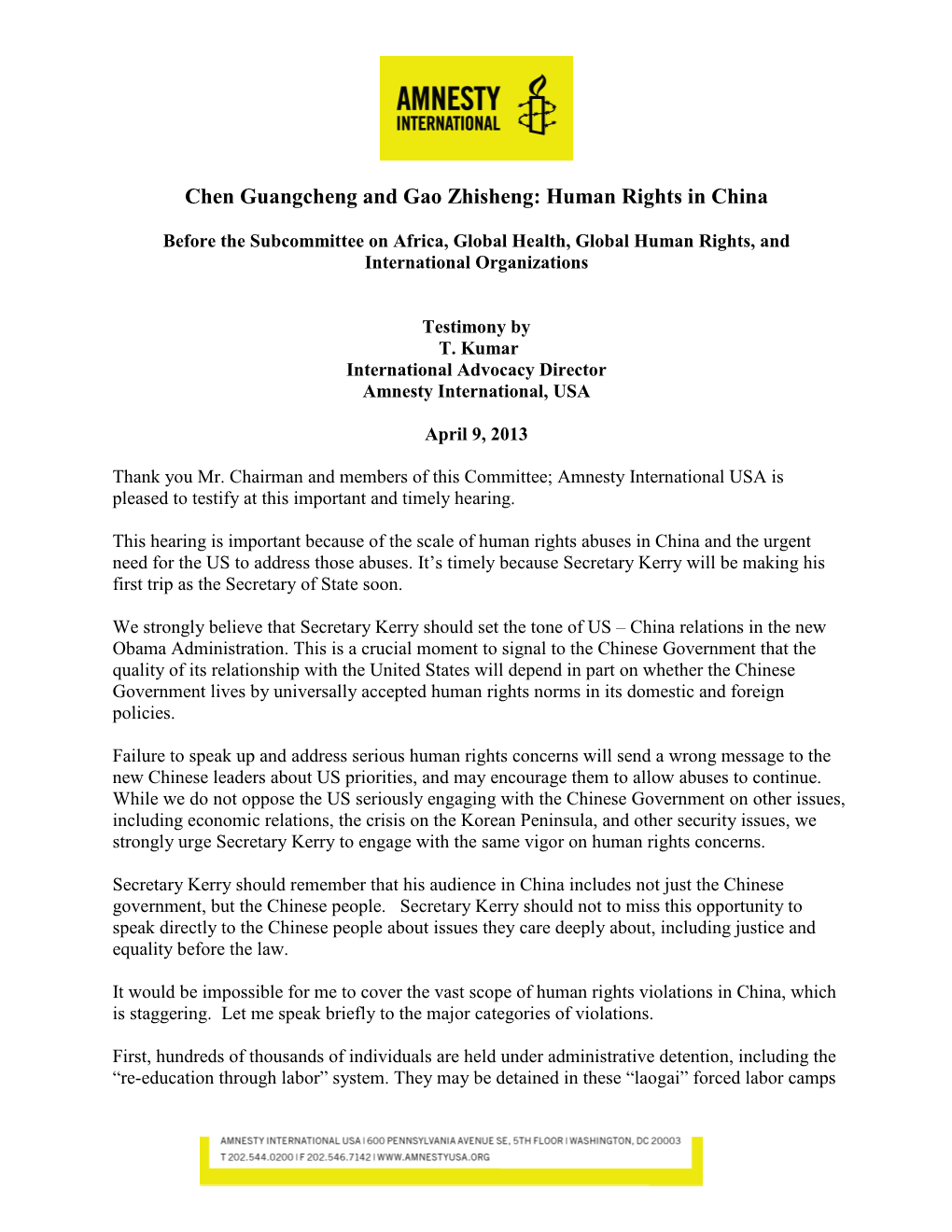 Chen Guangcheng and Gao Zhisheng: Human Rights in China