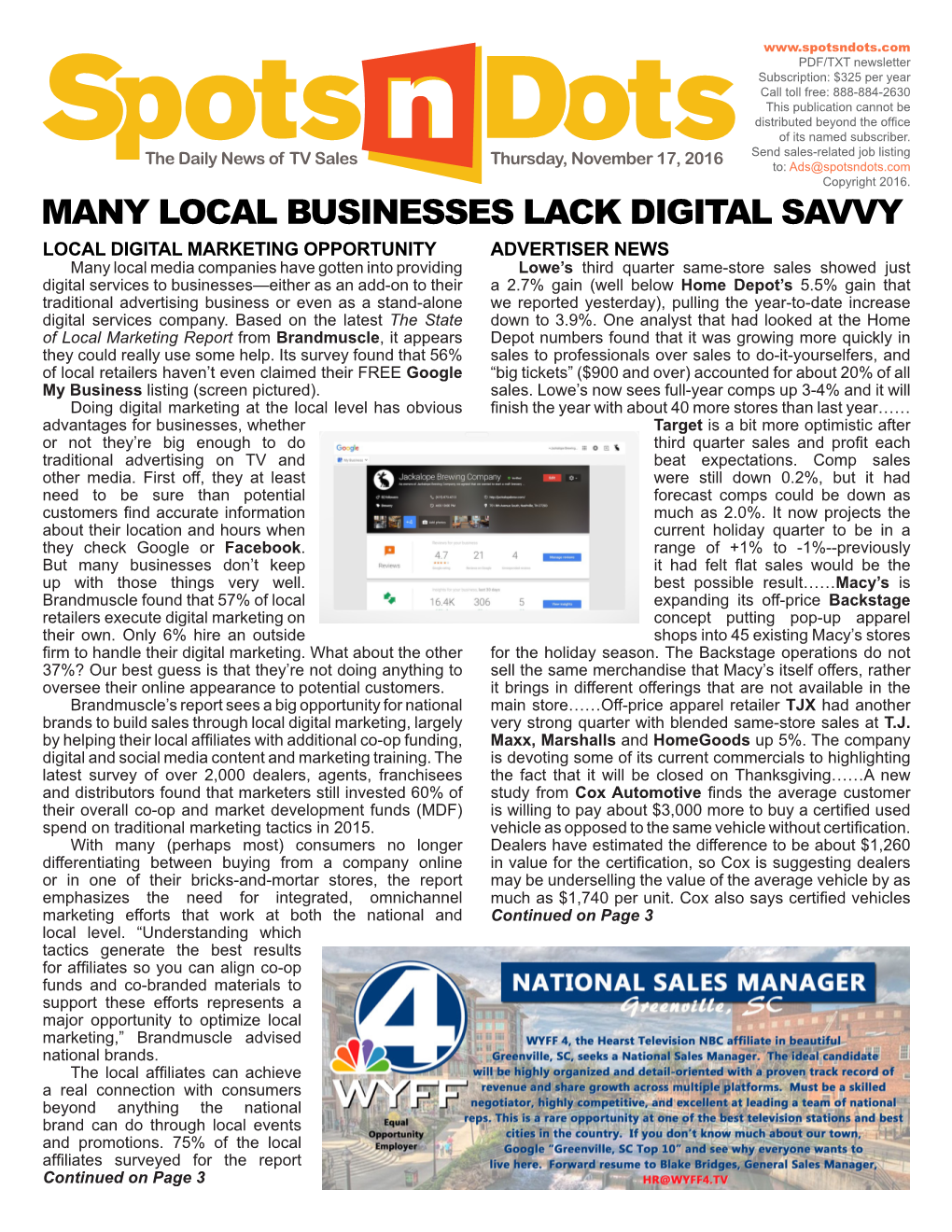 Many Local Businesses Lack Digital Savvy