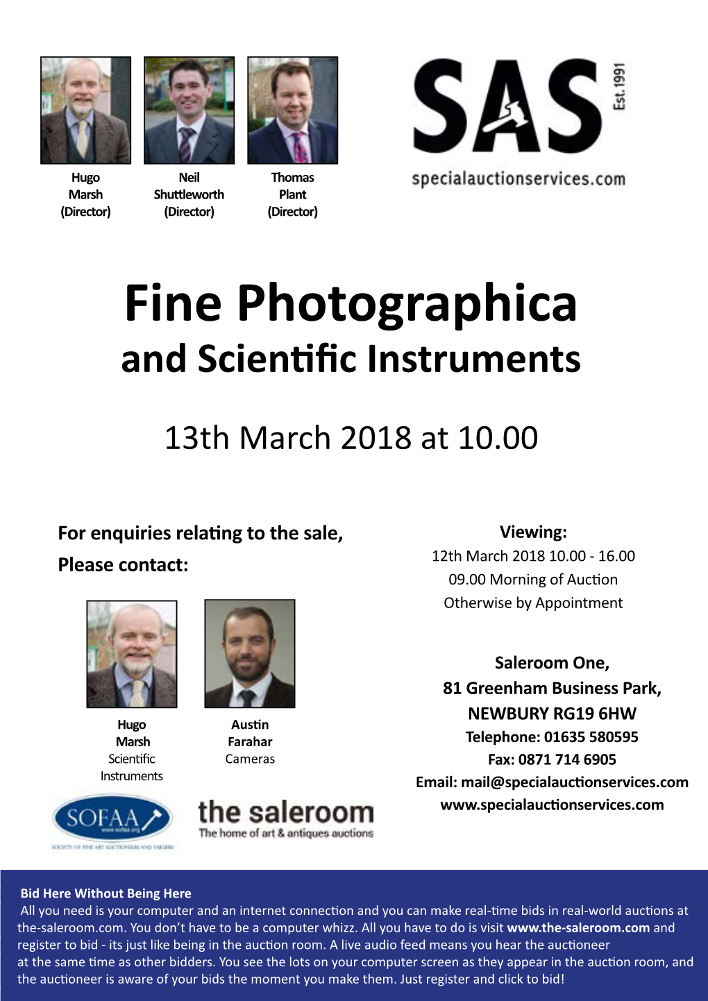 Fine Photographica and Scientific Instruments