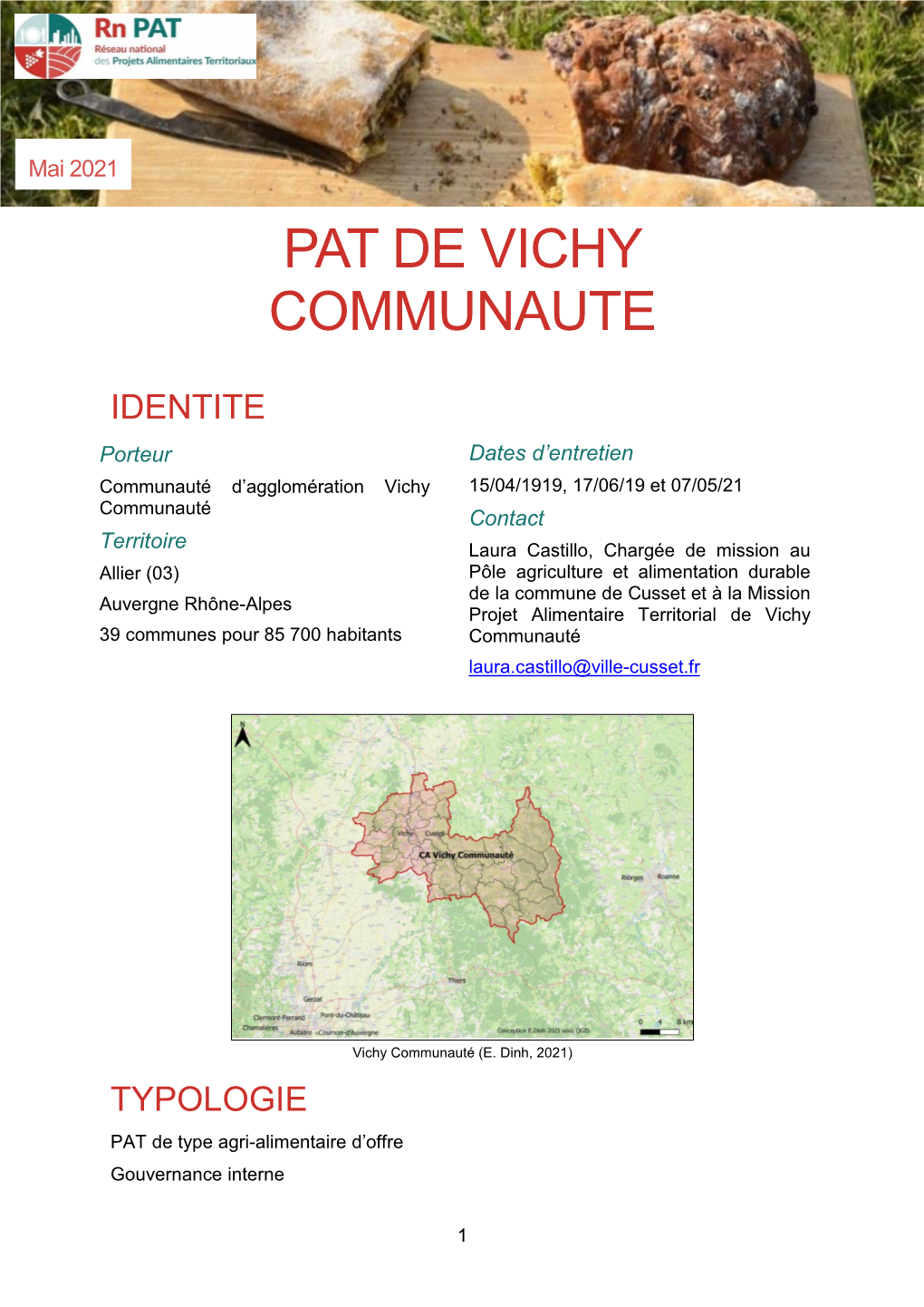 Pat De Vichy Communaute