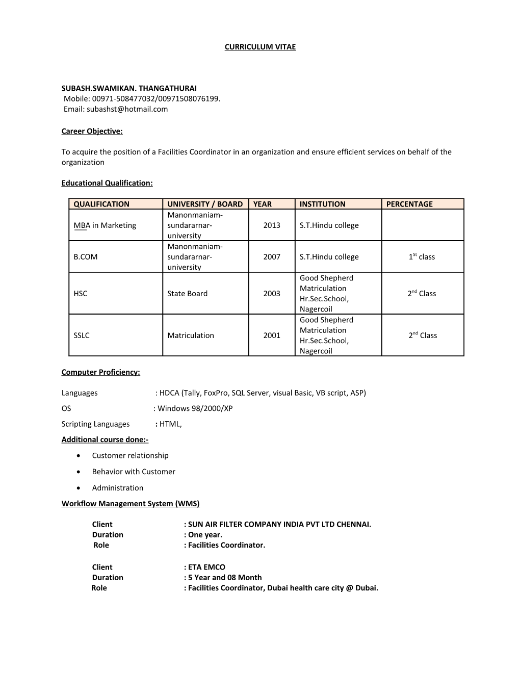 Curriculum Vitae s241