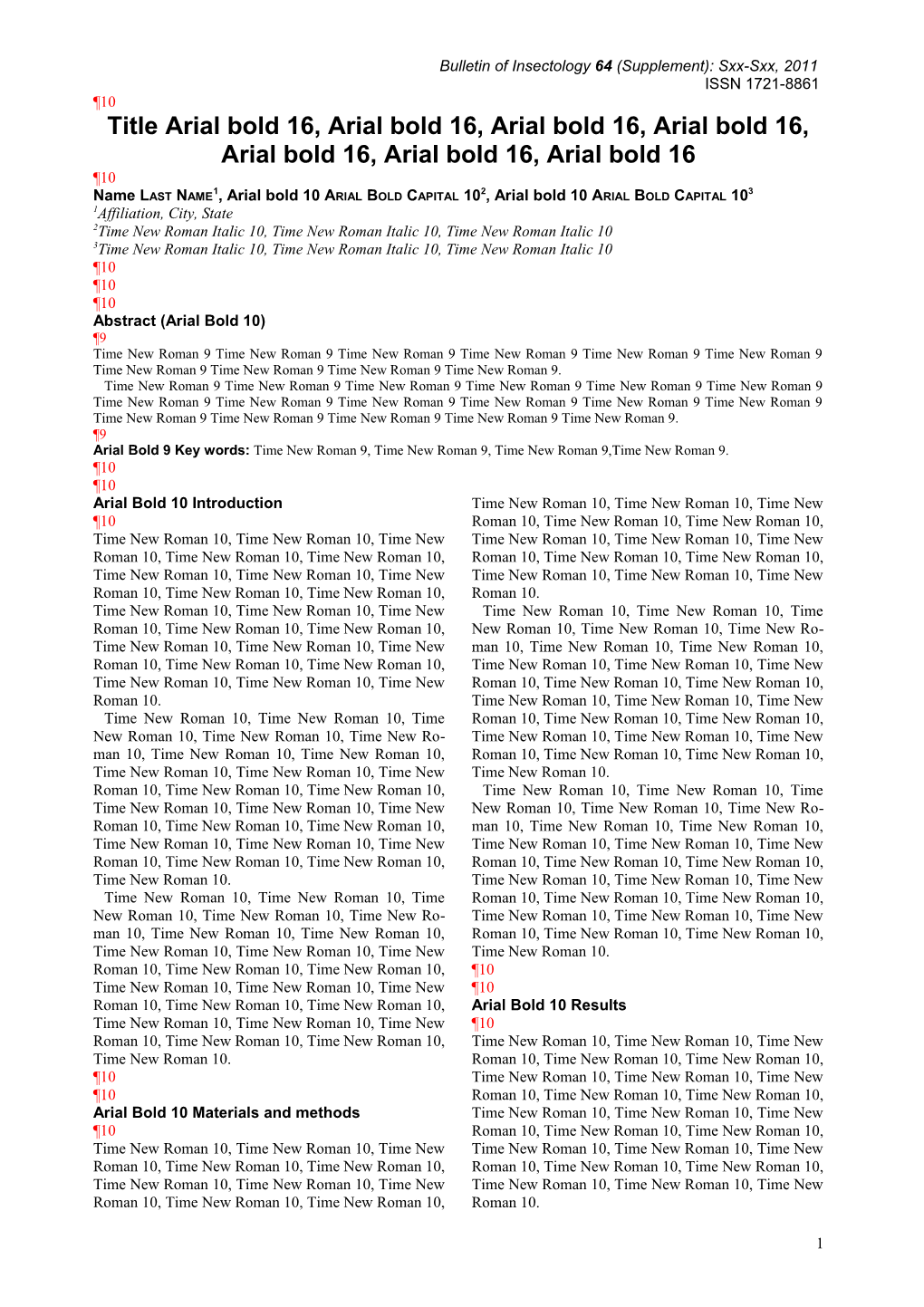 Bulletin of Insectology 64 (Supplement): Sxx-Sxx, 2011