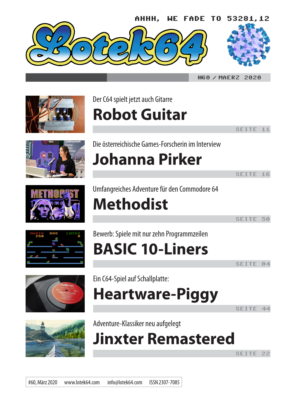 Robot Guitar Heartware-Piggy BASIC 10-Liners Methodist Johanna Pirker Jinxter Remastered