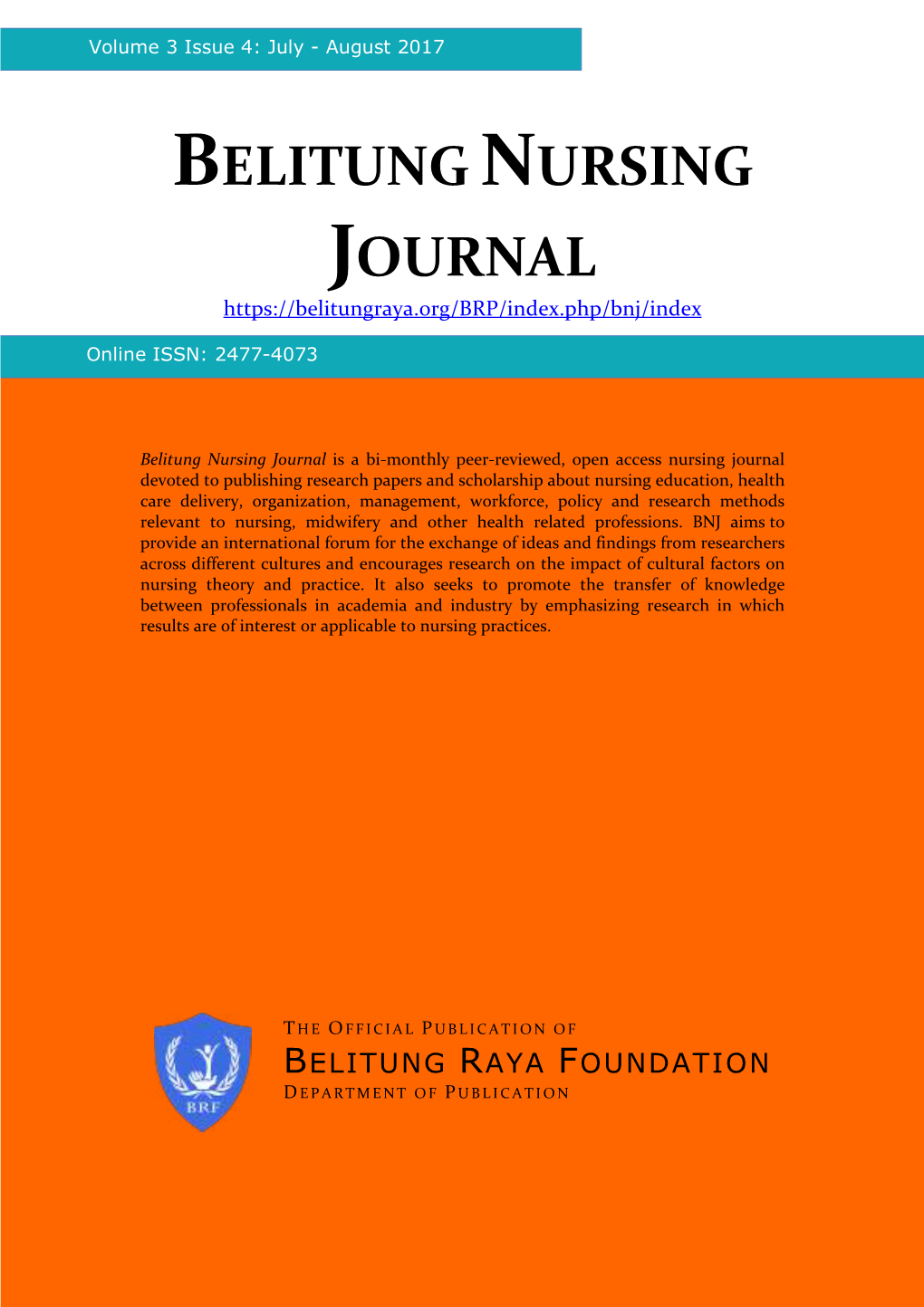 Belitungnursing Journal