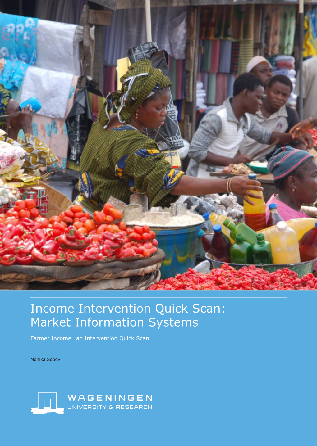 Income Intervention Quick Scan: Market Information Systems