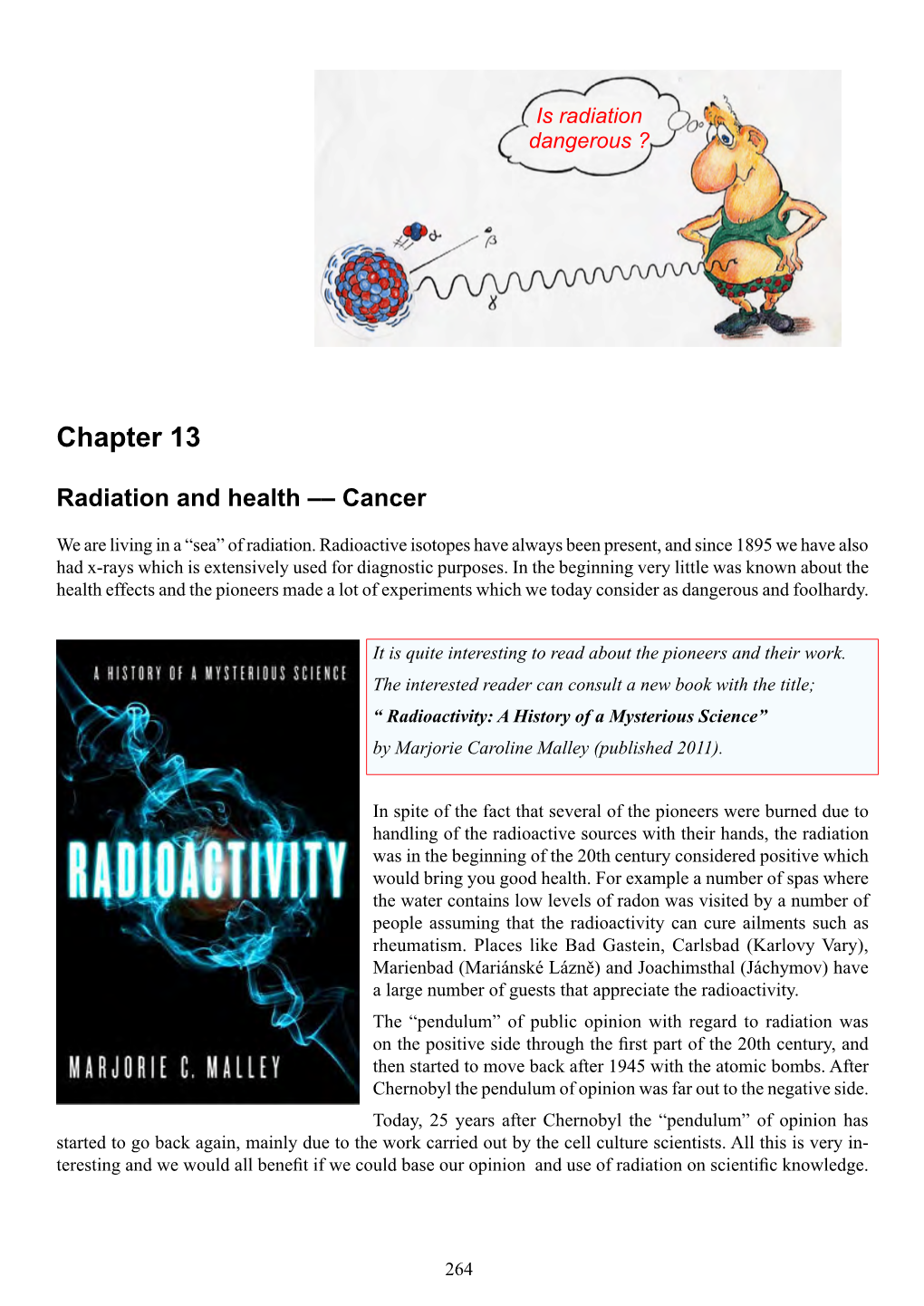 Chapter 13 Radiation and Health –– Cancer